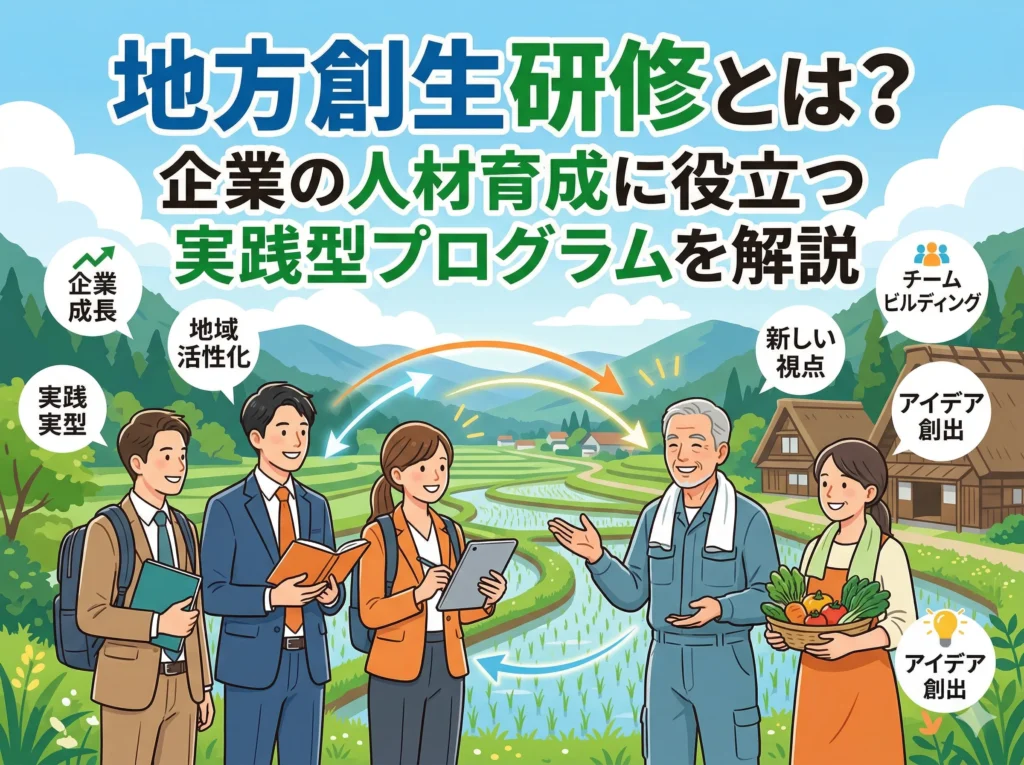 地方創生研修とは？企業の人材育成に役立つ実践型プログラムを解説